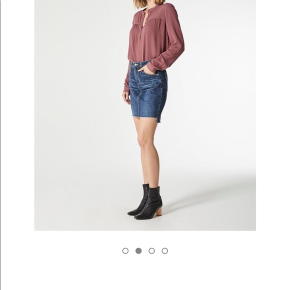 AG Adriano Goldschmied The Erin Pencil Denim Skirt 26 - Picture 5 of 5